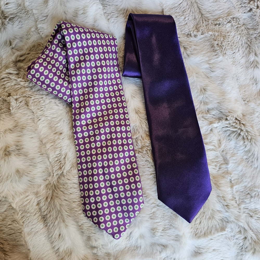 Elegant‎ Purple and Patterned Ties